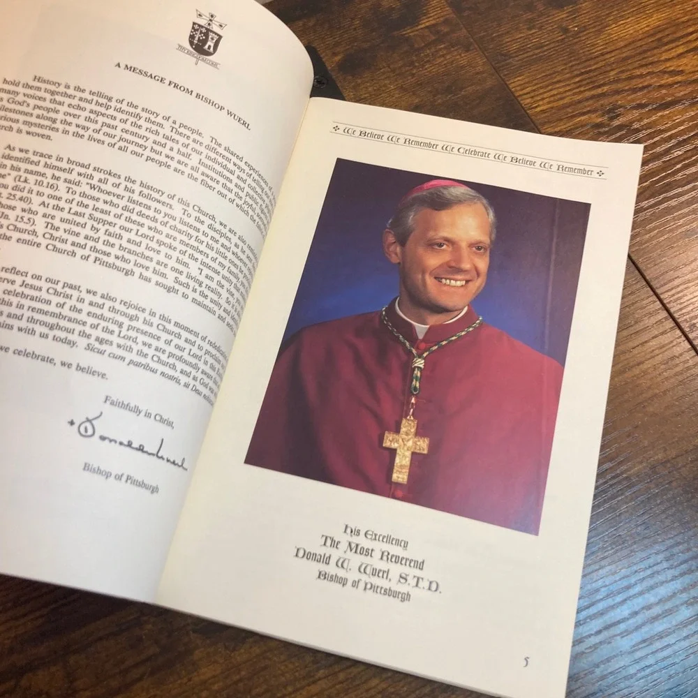 Diocese of Pittsburgh 150yrs 1843-1993 Program Pope John Paul II Wuerl Catholic